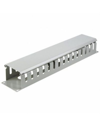 Органайзер кабельный горизонтальный с крышкой, 19, 2U, глубиной 72 мм, металл, RAL 7035 REXANT 04-2645 в Ставрополе Кабельные органайзеры Pintop.ru