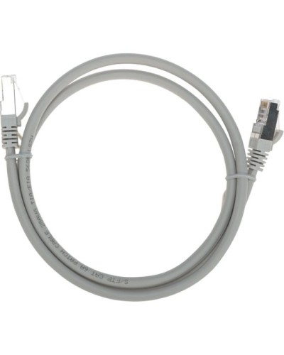 Патч-корд S/FTP, CAT 6A (10G), RJ45-RJ45, 28AWG, LSZH, серый, 1м REXANT 02-0390-1 в Ставрополе Патчкорды (медные) Pintop.ru