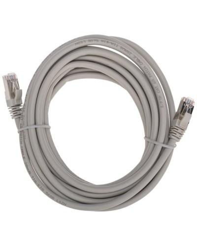 Патч-корд S/FTP, CAT 6A (10G), RJ45-RJ45, 28AWG, LSZH, серый, 5м REXANT 02-0390-5 в Ставрополе Патчкорды (медные) Pintop.ru