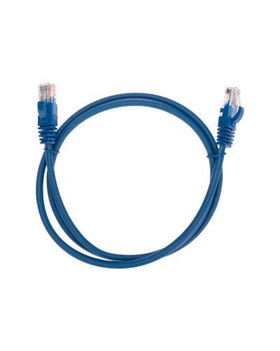 Патч-корд U/UTP, CAT 5e, RJ45-RJ45, 26AWG, LSZH, синий, 1м REXANT 02-0104-1 в Ставрополе Патчкорды (медные) Pintop.ru