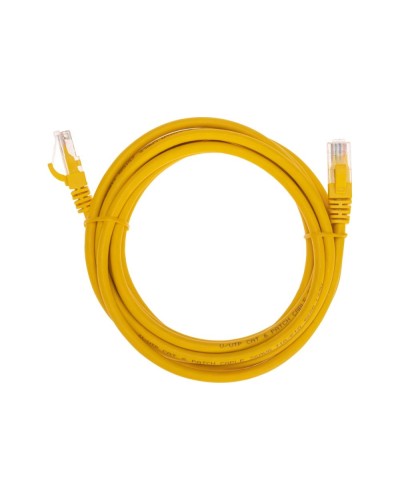 Патч-корд U/UTP, CAT 6, RJ45-RJ45, 26AWG, LSZH, желтый, 3м REXANT 02-0295-3 в Ставрополе Патчкорды (медные) Pintop.ru