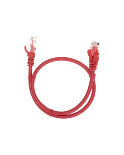 Патч-корд U/UTP, CAT 6, RJ45-RJ45, 26AWG, LSZH, красный, 0,5м REXANT 02-0293-05 в Ставрополе Патчкорды (медные) Pintop.ru