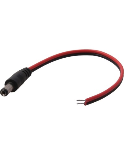 Разъем питания DC штекер 2,5х5,5мм с проводом 20 см REXANT 14-0324 в Ставрополе Коннекторы и разъемы Pintop.ru