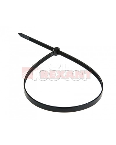 Хомут-стяжка нейлоновый 8х500 мм чёрный (100шт/уп) REXANT 07-0503 в Ставрополе Стяжки-хомуты Pintop.ru