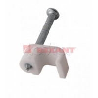Крепеж кабеля плоский 8мм х 3мм (10шт/уп) REXANT 07-4207