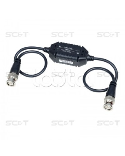 Изолятор коаксиального кабеля (AHD/CVI/TVI) для защиты от искажений по земле SC&T GL001HDP в Ставрополе Видеоусилители, Модуляторы, Делители Pintop.ru