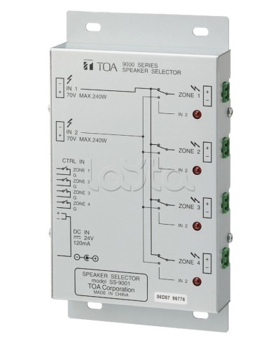 Селектор внешний TOA SS-9001 в Ставрополе Системы оповещения и трансляции TOA Pintop.ru