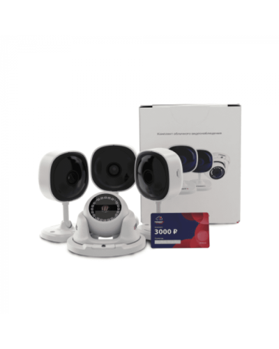 Комплект облачного видеонаблюдения TRASSIR 4TR1Cloud3000 в Ставрополе IP-камеры Pintop.ru