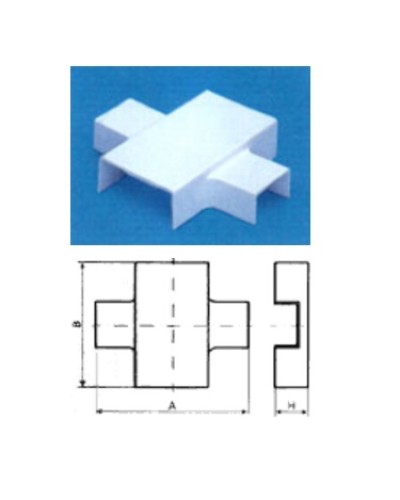 Х-переходник 60x22 на 24x14 TWT TWT-CT60/24-XT-WH в Ставрополе Аксессуары для кабель-канала Pintop.ru