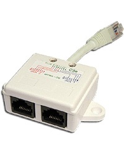 Y-адаптер 1 телефонный и 1 компьютерный порт TWT TWT-Y-E2-U2 в Ставрополе Проходные адаптеры Pintop.ru