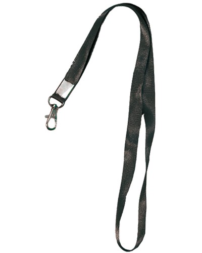 Лента шёлковая с металлическим карабином-защёлкой Tantos TS-STR (black) в Ставрополе Дополнительное оборудование для СКУД Pintop.ru