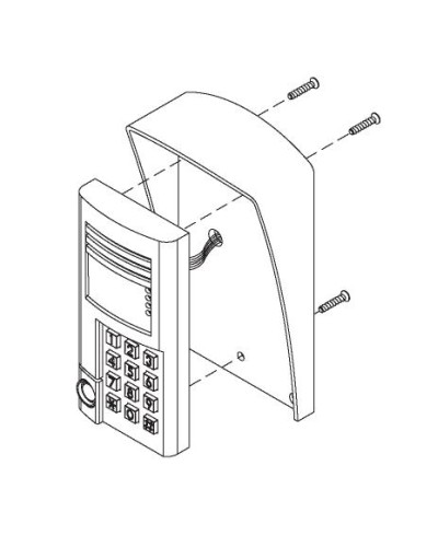 Комплект монтажный для блоков вызова БВД-SM100х, БВД-341х, БВД-402х, БВД-404х Vizit МК-341 в Ставрополе Аксессуары для многоабонентных систем Pintop.ru