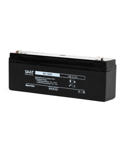 Бастион SKAT SB 12022 АКБ свинцово-кислотная тип AGM 12V 2,2Ач Iзар.0,66 А, ножевые клеммы в Ставрополе Электротехническое оборудование Pintop.ru