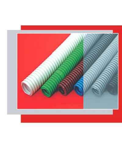 Труба гофрированная HFFR легкая диам 20 мм, с зондом, без галогена, трудногорючая, цвет серый Экопласт 20120HFR в Ставрополе Труба (ОКЛ) Экопласт Pintop.ru