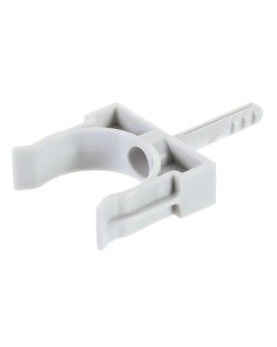 Держатель с дюбелем без шурупа D32мм (черный) Экопласт (41432BL) в Ставрополе Аксессуары для кабель-канала Pintop.ru