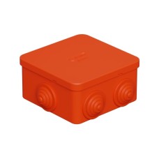 Коробка огн. E110, о/п 85х85х50мм,без галогена, 12 вых., IP55, 4P, оранж. Экопласт (43311HF)