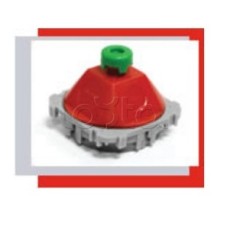 Купол 45 гр. для потолочной коробки под заливки в бетон (красный) Экопласт 44606