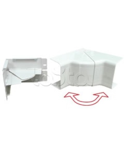 Угол внутренний изменяемый 100x40 с задней стенкой и разделителем для кабель-канала серии ARC-LAN Экопласт 576114 в Ставрополе Аксессуары для кабель-канала Pintop.ru