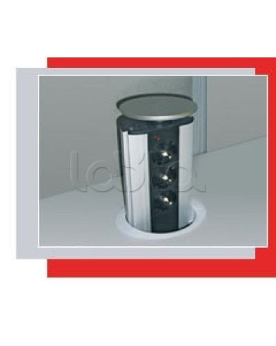 Блок розеточный настольный, 3 розетки (45х45мм) Экопласт 70303 в Ставрополе Блоки розеток Pintop.ru