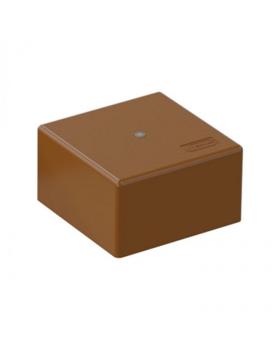 SD3 Коробка распределительная для о/п, для монтажного пистолета 75x75x40мм, (корич.) Экопласт (72932B) в Ставрополе Распределительные коробки Pintop.ru