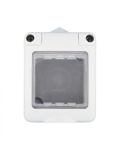 Коробка для о/п, герметичная с прозрачной, силиконовой панелью, 45х45мм IP55 (серый) LK45 (855003) в Ставрополе Распределительные коробки Pintop.ru