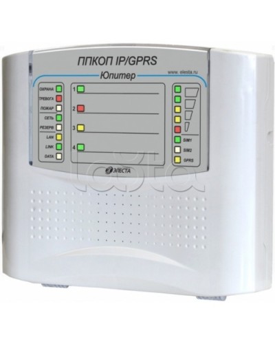 Элеста Юпитер-1431 (ППКОП Юпитер-4 IP/GPRS, пластик. корпус) в Ставрополе Приемно-контрольные приборы Pintop.ru