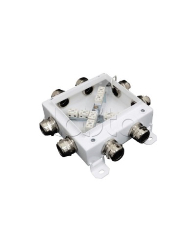 Коробка монтажная огнестойкая Гефест КМ-О (12к*6,0)-IP66 1212, 8 вводов 123х123х6 в Ставрополе Распределительные коробки Pintop.ru