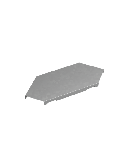 Крышка горизонтального угла 90 гр. 50 мм ПЛЮС INOX304 КМ-Профиль (KGLplus90-50 INOX304) в Ставрополе Аксессуары для лотков Pintop.ru