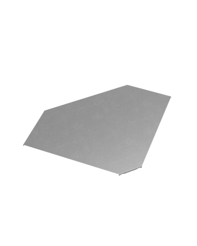 Крышка горизонтального угла 90 гр. 600 мм ПЛЮС INOX304 КМ-Профиль (KGLplus90-600 INOX304) в Ставрополе Аксессуары для лотков Pintop.ru