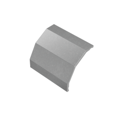 Крышка внешнего вертикального угла 90 гр. 300 мм "ПЛЮС" INOX304 КМ-Профиль (KVLplus90-300 INOX304)