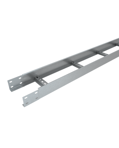 Лоток лестничный 80х600х1,2 L2500 мм Быстрый монтаж КМ-Профиль (LLS80-600-1.2-2500) в Ставрополе Кабельные лотки Pintop.ru