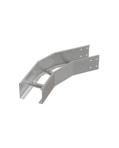 Угол лестничный горизонтальный 45 гр. 150х600х1,2 мм HD85 N КМ-профиль (LGL45-150-600-1.2 HD85 N) в Ставрополе Аксессуары для лотков Pintop.ru