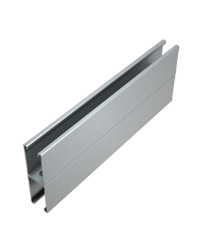 Страт-профиль двойной 41х72 L800 мм s:2,0 HD85 КМ-профиль (2STPS41-72-800 HD85) в Ставрополе Аксессуары для лотков Pintop.ru