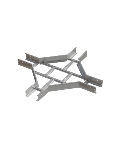 Х-разветвитель лестничный 100х100х2,0 мм N КМ-профиль (LXD100-100-2.0 N) в Ставрополе Аксессуары для лотков Pintop.ru