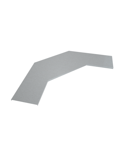 Крышка лестничного горизонтального угла 90 гр. 400 мм INOX304 КМ-Профиль (KLGL90-400 INOX304) в Ставрополе Аксессуары для лотков Pintop.ru