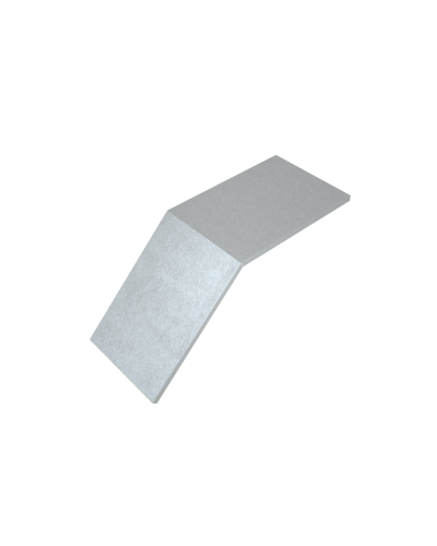 Крышка лестничного вертикального внешнего угла 45 гр. 700 мм HD85 КМ-профиль (KLVL45-700 HD85) в Ставрополе Аксессуары для лотков Pintop.ru