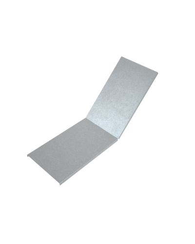 Крышка лестничного вертикального внутреннего угла 45 гр. 800 мм HD85 КМ-профиль (KLNL45-800 HD85) в Ставрополе Аксессуары для лотков Pintop.ru