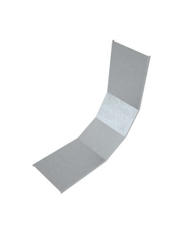 Крышка лестничного вертикального внутреннего угла 90 гр. 600 мм HD85 КМ-профиль (KLNL90-600 HD85) в Ставрополе Аксессуары для лотков Pintop.ru