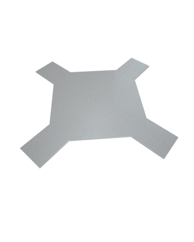 Крышка лестничного Х-разветвителя 100 мм INOX304 КМ-Профиль (KLXD100 INOX304) в Ставрополе Аксессуары для лотков Pintop.ru