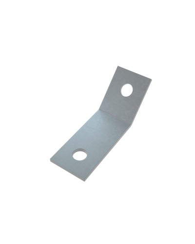 Уголок 45 гр. (2 отверстия) HD КМ-Профиль (USG45-2 HD) в Ставрополе Аксессуары для лотков Pintop.ru