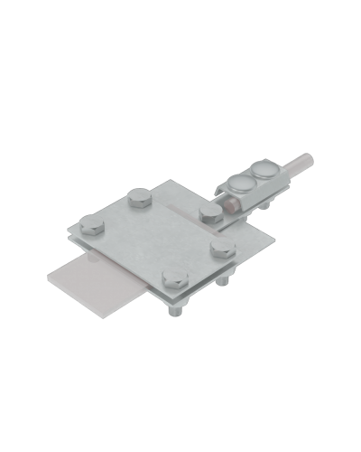 Универсальный контрольный соединитель полоса до 40 мм пруток Ø 5-8 мм CU КМ-Профиль (UKS-B40-D5-8 CU) в Ставрополе Аксессуары для лотков Pintop.ru