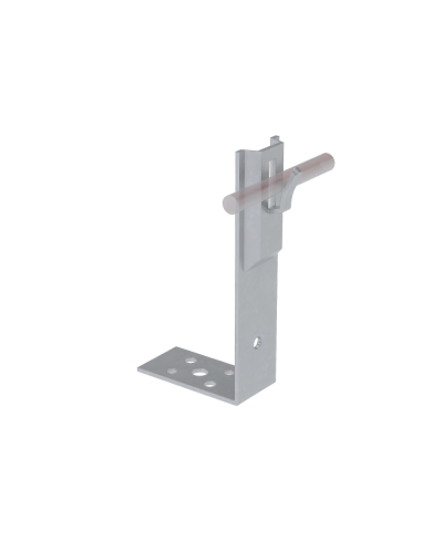 Угловой держатель зажимной для прутка Ø 5-8 мм H150 мм CU КМ-Профиль (UDZ-H150-D5-8 CU) в Ставрополе Монтажные материалы Pintop.ru