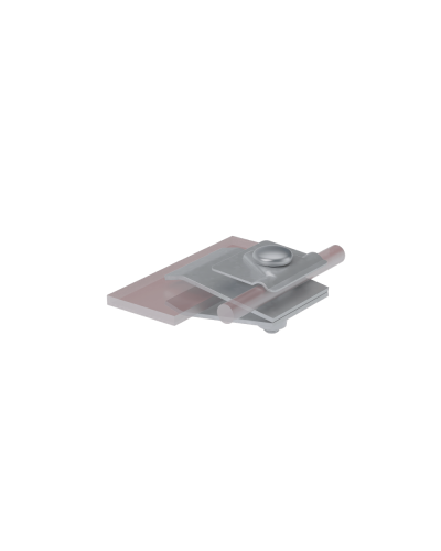 Фальцевый держатель H60 мм для прутка Ø 5-10 мм КМ-Профиль (FD-H60-D5-10) в Ставрополе Монтажные материалы Pintop.ru