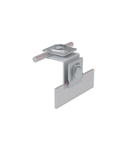 Фальцевый держатель H50 мм для прутка Ø 5-10 мм HD КМ-Профиль (FD-H50-D5-10 HD) в Ставрополе Монтажные материалы Pintop.ru
