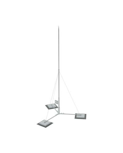 Вольностоящая молниеприемная мачта составная H3,5 м HD КМ-Профиль (VMR-H3.5 HD) в Ставрополе Монтажные материалы Pintop.ru