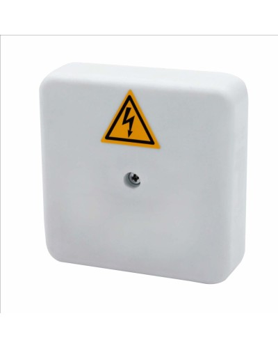 Коробка распределительная огнестойкая КРОПС-П0, IP41, габаритные размеры 75х75х20 мм, для кабелей сечением до 4 мм2, 2 клеммы КМ-Профиль (FRJB-KM-P0-4-02-КРОПС-IP41) в Ставрополе Распределительные коробки Pintop.ru