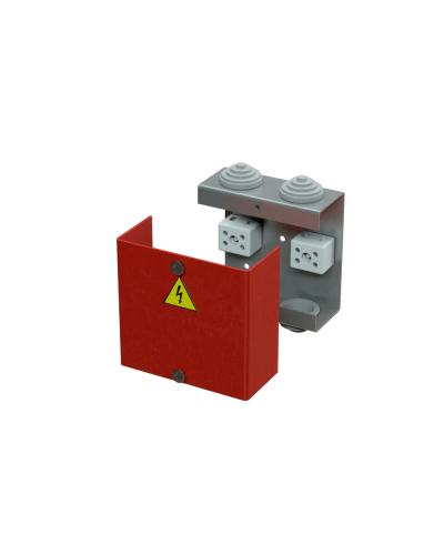 Коробка распределительная огнестойкая КРОПС, IP41, габаритные размеры 80х80х35 мм, для кабелей сечением до 2,5 мм2, 6 клемм КМ-Профиль (FRJB-KM-ST1-2.5-06-КРОПС-IP41) в Ставрополе Распределительные коробки Pintop.ru