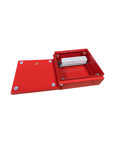 Коробка распределительная огнестойкая КРОПС, IP55, габаритные размеры 150х150х80 мм, для кабелей сечением до 25 мм2, 6 клемм КМ-Профиль (FRJB-KM-ST5-25-06-КРОПС-IP55) в Ставрополе Распределительные коробки Pintop.ru