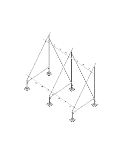 Опорная конструкция для установки нескольких солнечных панелей/коллекторов TECHNORAPTOR STEELFOOT HD КМ-профиль (KM-TR-STF-SSfMMPI-C HD) в Ставрополе Системы видеонаблюдения Pintop.ru