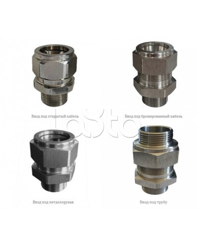 Металлические кабельные вводы Магнито-контакт Ех МКВМ М50 и РМ50 (К, В, В2, Т1 1/2, КМ38) 1Ex d IIС Gb/PB Ex d I Mb или Ex tb IIIС Db или 0E в Ставрополе Аксессуары для кабель-канала Pintop.ru